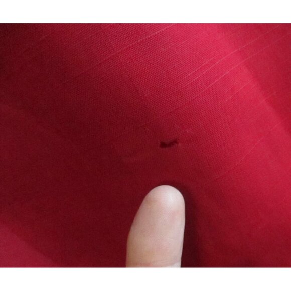 6/8 Vintage 1960's Dress Belted MR FINE DALLAS TEXAS BLOOD RED MIDI SLEEVELESS - Picture 8 of 8